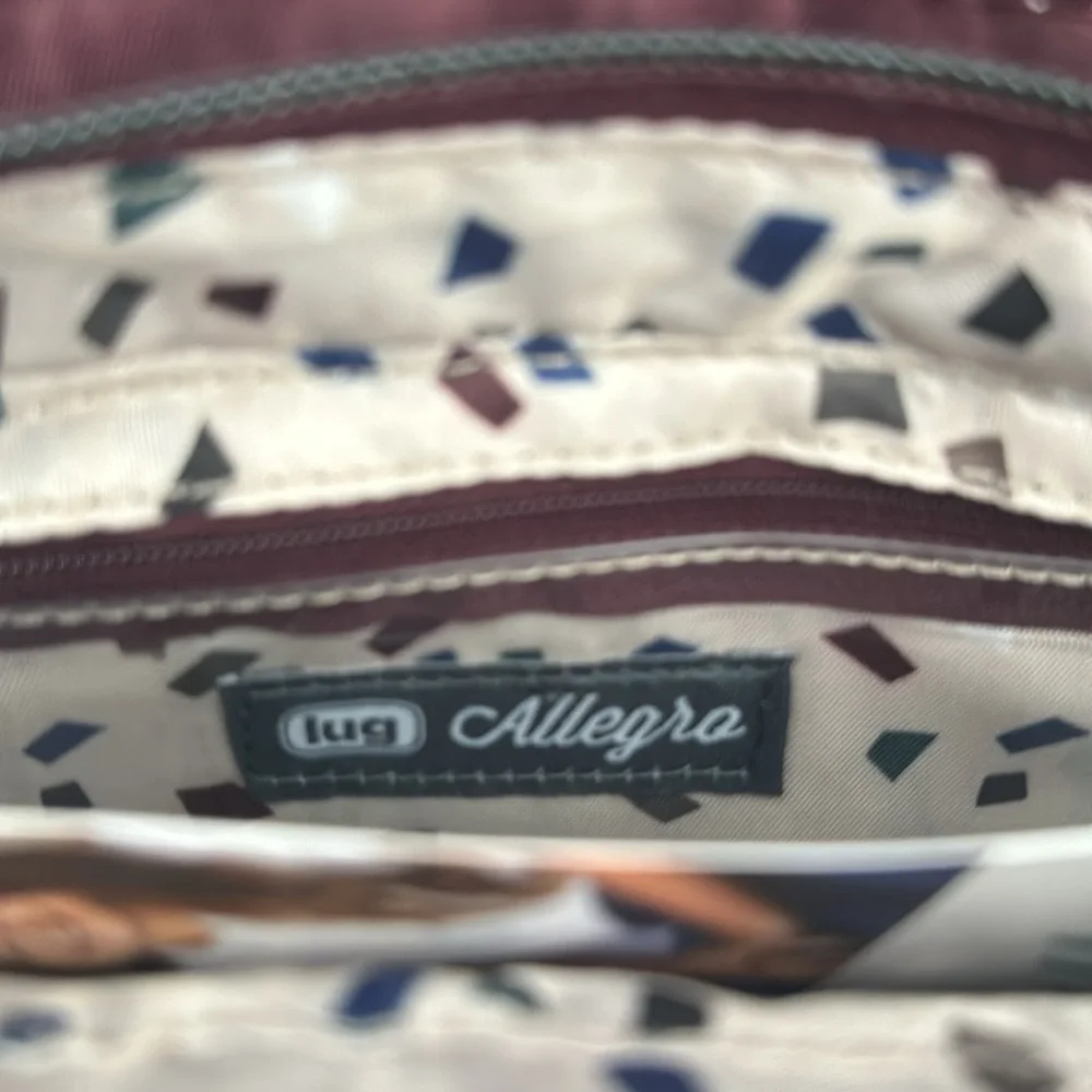Lug Allegro crossbody-shoulder-clutch bag in wine red NWOT
